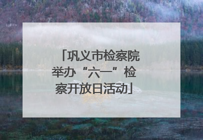 巩义市检察院举办“六一”检察开放日活动