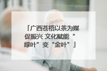 广西苍梧以茶为媒促振兴 文化赋能“绿叶”变“金叶”