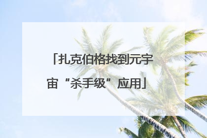 扎克伯格找到元宇宙“杀手级”应用