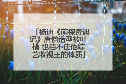 杨迪《萌探奇遇记》唐僧造型被吐槽 也挡不住他综艺收视王的体质