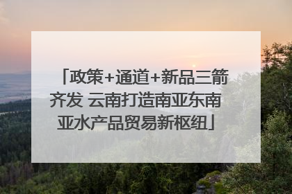 政策+通道+新品三箭齐发 云南打造南亚东南亚水产品贸易新枢纽