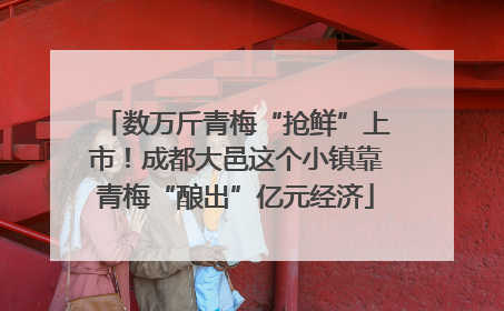 数万斤青梅“抢鲜”上市！成都大邑这个小镇靠青梅“酿出”亿元经济