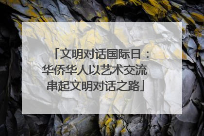 文明对话国际日：华侨华人以艺术交流串起文明对话之路