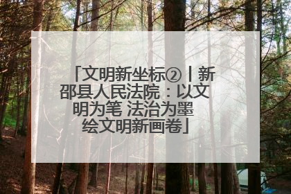 文明新坐标②丨新邵县人民法院：以文明为笔 法治为墨 绘文明新画卷