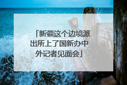 新疆这个边境派出所上了国新办中外记者见面会