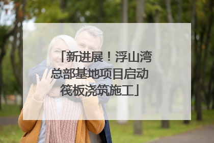 新进展！浮山湾总部基地项目启动筏板浇筑施工