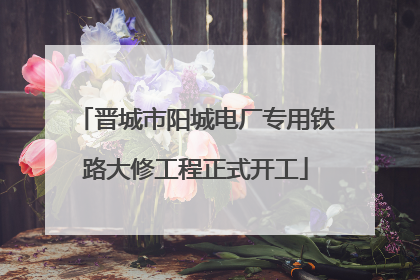 晋城市阳城电厂专用铁路大修工程正式开工