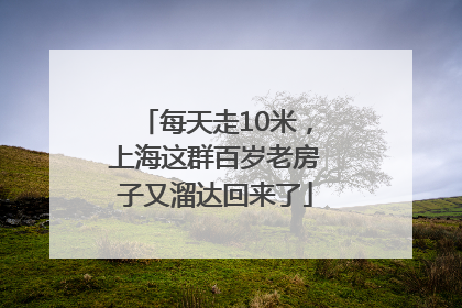 每天走10米，上海这群百岁老房子又溜达回来了
