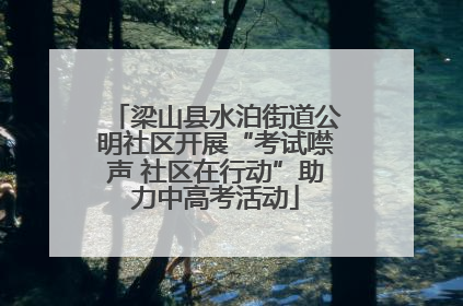 梁山县水泊街道公明社区开展“考试噤声 社区在行动”助力中高考活动