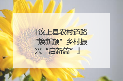 汶上县农村道路“焕新颜”乡村振兴“启新篇”