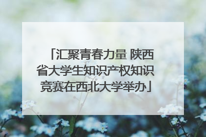汇聚青春力量 陕西省大学生知识产权知识竞赛在西北大学举办