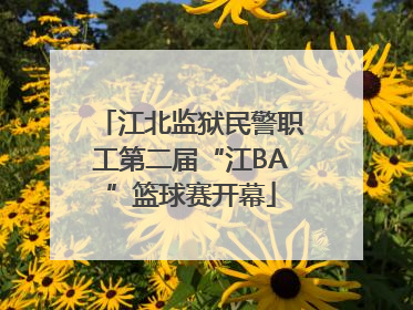 江北监狱民警职工第二届“江BA”篮球赛开幕