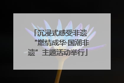 沉浸式感受非遗 “燃情成华·国潮非遗”主题活动举行