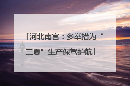 河北南宫：多举措为“三夏”生产保驾护航