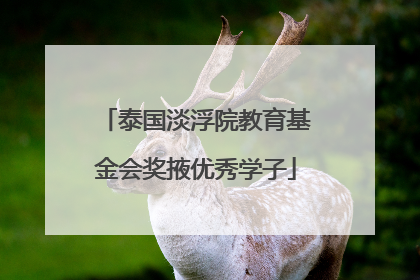 泰国淡浮院教育基金会奖掖优秀学子