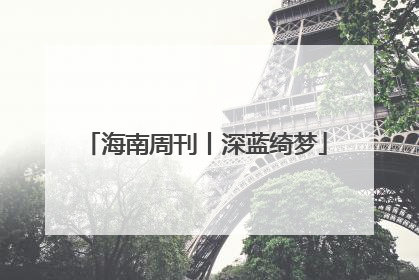 海南周刊丨深蓝绮梦