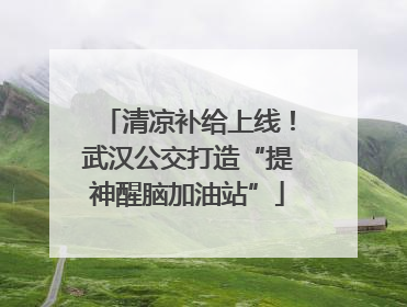 清凉补给上线！武汉公交打造“提神醒脑加油站”