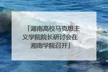 湖南高校马克思主义学院院长研讨会在湘南学院召开