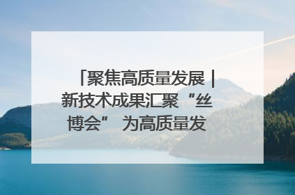 聚焦高质量发展｜新技术成果汇聚“丝博会” 为高质量发展注入新动能