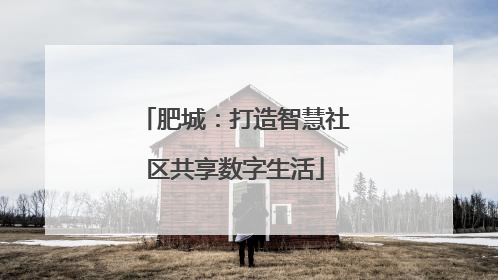 肥城：打造智慧社区共享数字生活