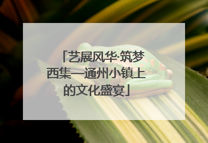 艺展风华·筑梦西集—通州小镇上的文化盛宴