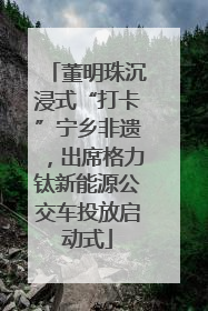 董明珠沉浸式“打卡”宁乡非遗，出席格力钛新能源公交车投放启动式