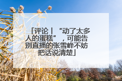 评论丨“动了太多人的蛋糕”，可能告别直播的张雪峰不妨把话说清楚