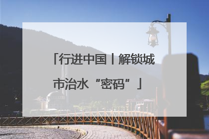 行进中国丨解锁城市治水“密码”