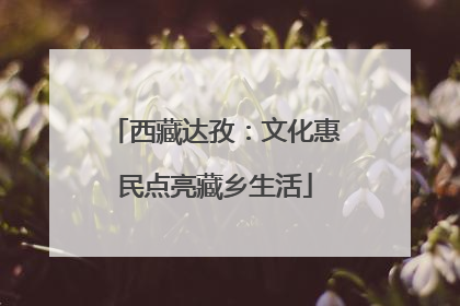 西藏达孜：文化惠民点亮藏乡生活