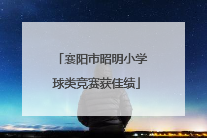 襄阳市昭明小学球类竞赛获佳绩