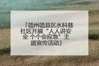 赣州赣县区水科巷社区开展“人人讲安全 个个会应急”主题宣传活动