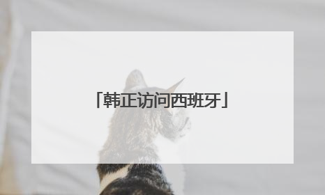 韩正访问西班牙