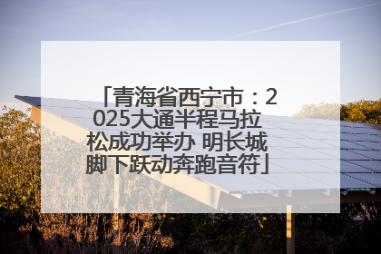 青海省西宁市：2025大通半程马拉松成功举办 明长城脚下跃动奔跑音符