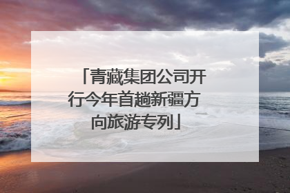 青藏集团公司开行今年首趟新疆方向旅游专列