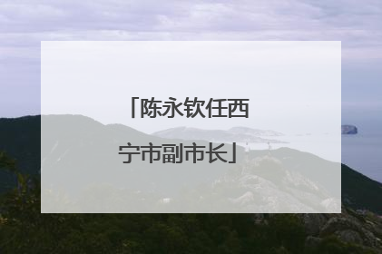 陈永钦任西宁市副市长