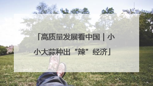 高质量发展看中国｜小小大蒜种出“辣”经济