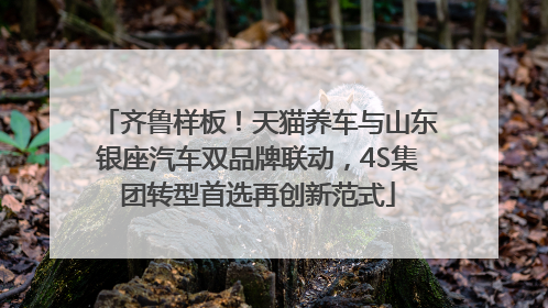 齐鲁样板！天猫养车与山东银座汽车双品牌联动，4S集团转型首选再创新范式