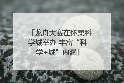 龙舟大赛在怀柔科学城举办 丰富“科学+城”内涵