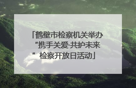 鹤壁市检察机关举办“携手关爱·共护未来”检察开放日活动