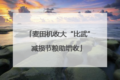 麦田机收大“比武” 减损节粮助增收