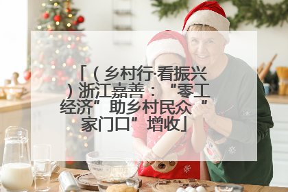 （乡村行·看振兴）浙江嘉善：“零工经济”助乡村民众“家门口”增收
