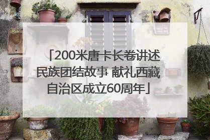 200米唐卡长卷讲述民族团结故事 献礼西藏自治区成立60周年