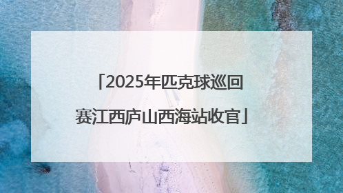 2025年匹克球巡回赛江西庐山西海站收官
