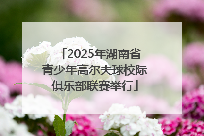 2025年湖南省青少年高尔夫球校际俱乐部联赛举行