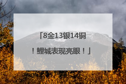 8金13银14铜！鲤城表现亮眼！