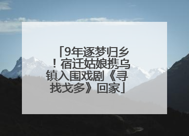 9年逐梦归乡！宿迁姑娘携乌镇入围戏剧《寻找戈多》回家