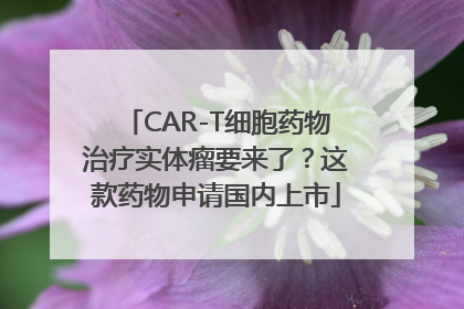 CAR-T细胞药物治疗实体瘤要来了？这款药物申请国内上市