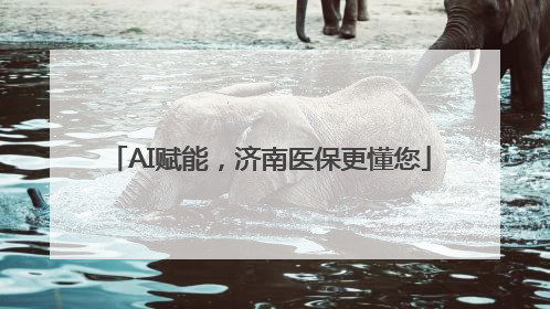 AI赋能，济南医保更懂您