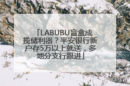 LABUBU盲盒成揽储利器？平安银行新户存5万以上就送，多地分支行跟进